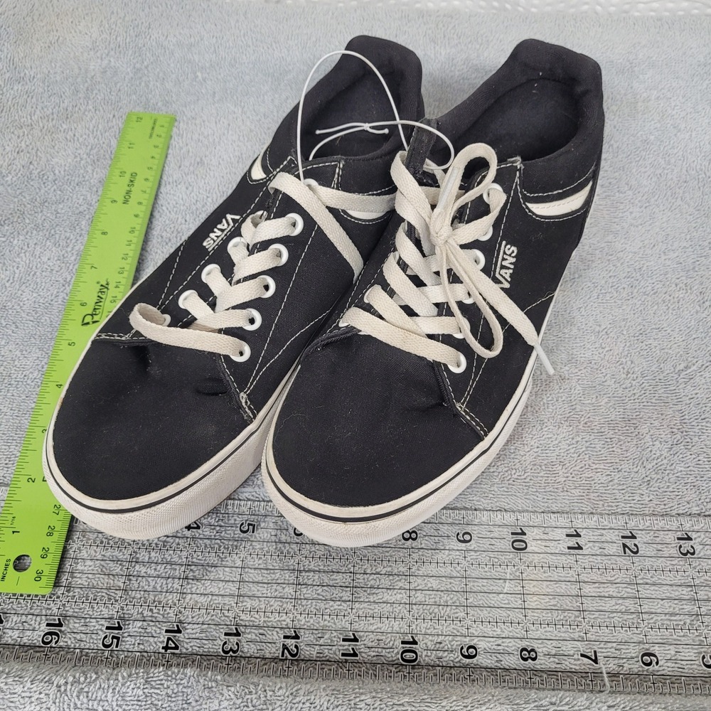Vans Seldan Platform Black White Canvas Low Top Sneakers Womens 8 VN0A5KYYBA2
